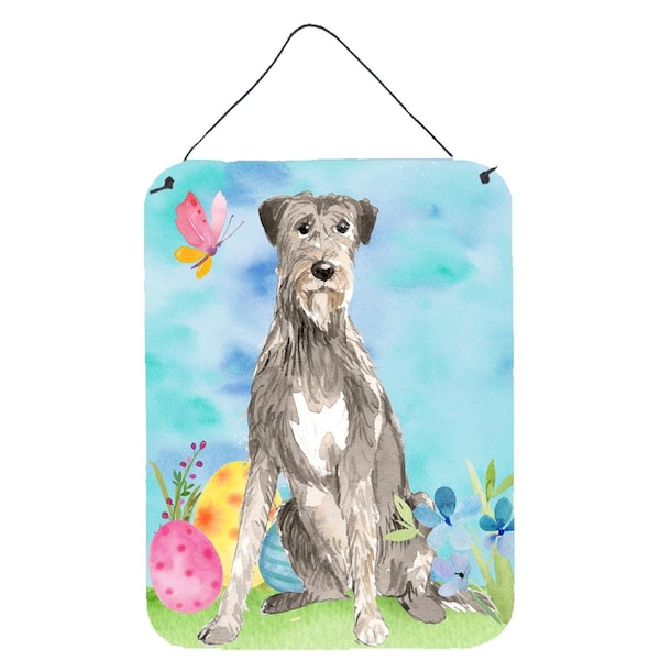 Carolines Treasures Easter Eggs Irish Wolfhound Wall or Door Hanging Prints - CK1913DS1216