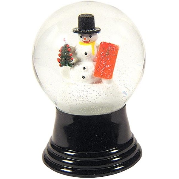 Alexander Taron Alexander Taron PR1079 Perzy Snowglobe  Medium Snowman with gift - PR1079