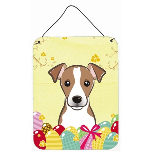 Carolines Treasures Jack Russell Terrier Easter Egg Hunt Wall or Door Hanging Prints - BB1942DS1216