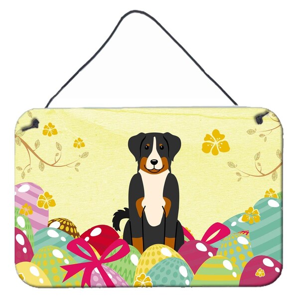 Carolines Treasures Easter Eggs Appenzeller Sennenhund Wall or Door Hanging Prints - BB6043DS812