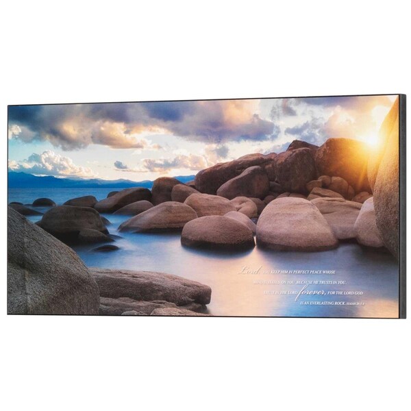 Dicksons Unisex Sunset Cove Isaiah 26-3-4 Lord Wall Plaque, Multi Color - One Size - PLK2010-958
