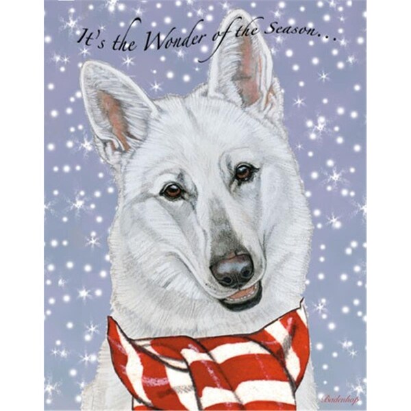 Pipsqueak Productions White Shepherd Christmas Boxed Cards -10PK - PI392959