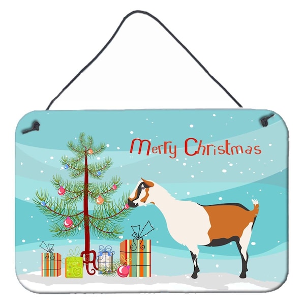 Carolines Treasures Alpine Goat Christmas Wall or Door Hanging Prints - BB9247DS812