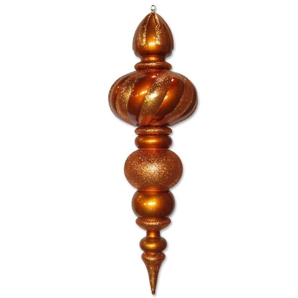 Queens Of Christmas 38.5 in. Oversized Shatterproof Finial Ornament, Copper - ORN-OVS-38.5-CO