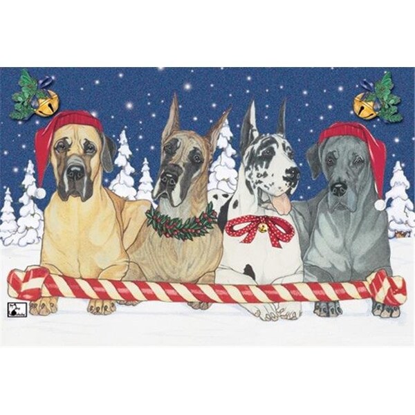 Pipsqueak Productions Pipsqueak Productions C913 Holiday Boxed Cards- Great Dane - C913