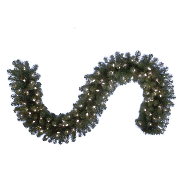 Celebrations Platinum Celebrations Platinum 14 in. D X 9 ft. L LED Prelit Pure White Mixed Pine Christmas Garland - MPGARL-9WAC6PWA