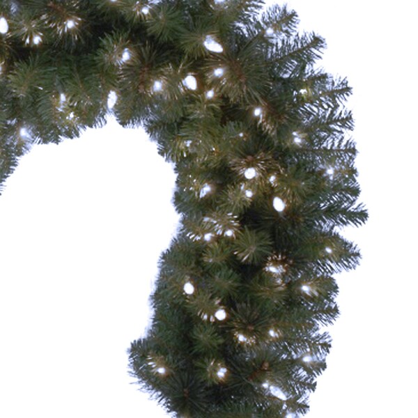 Celebrations Platinum Celebrations Platinum 14 in. D X 9 ft. L LED Prelit Pure White Mixed Pine Christmas Garland - MPGARL-9WAC6PWA