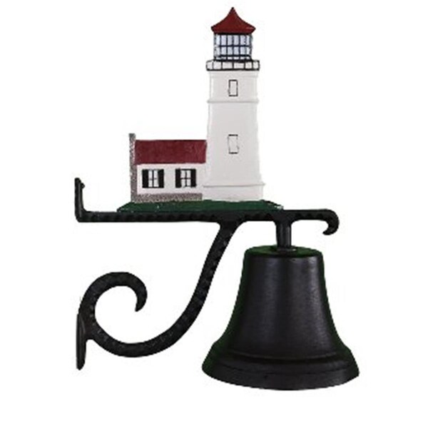 Swivel Cast Bell With Natural Color Cottage Lighthouse Ornament - SW659097