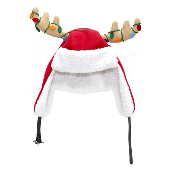 Dyno Dyno Red/White Antler Santa Indoor Christmas Decor 17 in. - 0408937-2