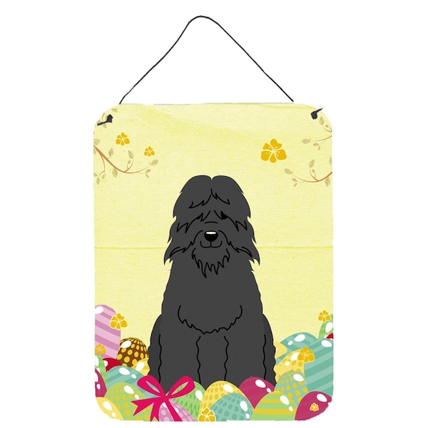 Carolines Treasures Easter Eggs Bouvier Des Flandres Wall or Door Hanging Prints - BB6074DS1216