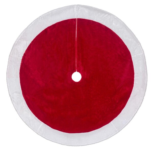 Santas Best Dyno Red/White Tree Skirt 0.5 in. - 0202004ZSA