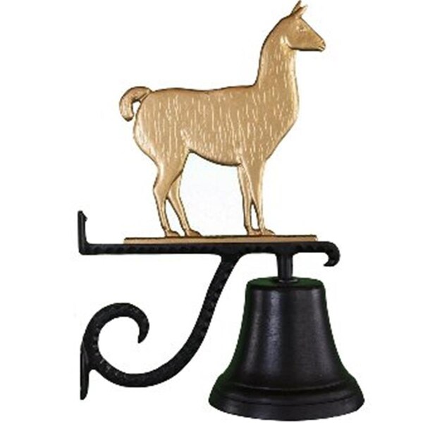 Swivel Cast Bell With Gold Bronze Llama Ornament - SW749504