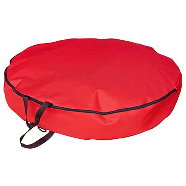 Gloriousgifts 30 in. Red Artificial Wreath Storage Bag - GL3253266