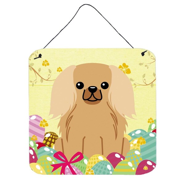 Carolines Treasures Easter Eggs Pekingnese Fawn Sable Wall or Door Hanging Prints - BB6104DS66