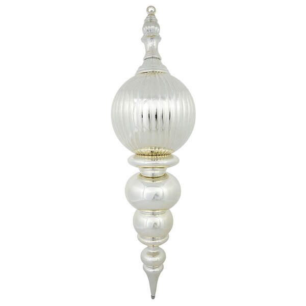 Vickerman Champagne Shiny Finial Ornament, 28 in. - M162838