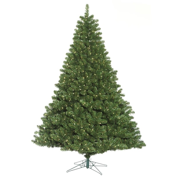 Vickerman 9 ft. x 82 in. Oregon Fir Artificial Christmas Tree with 1400 Warm White LED Light - C164186LED