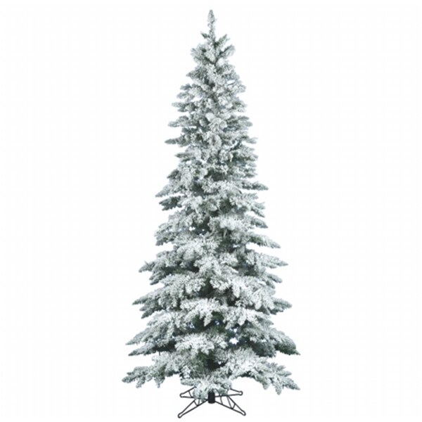 Vickerman 7.5 ft. x 43 in. Flocked Utica 360Led WmWhite - A895076LED