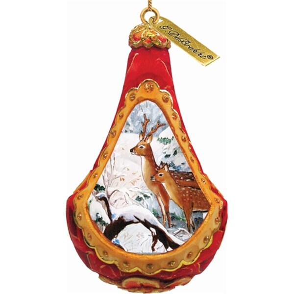 Gloriousgifts General Holiday Little Deers Ornament 2.5 in. - GL72506