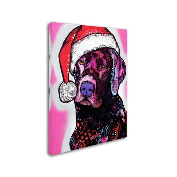 Trademark Fine Art Dean Russo 'Black Lab Christmas' Canvas Art, 14x19 - ALI18494-C1419GG