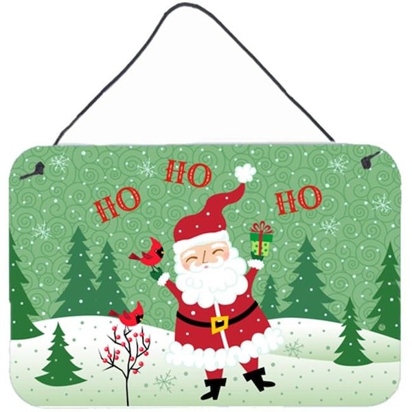 Carolines Treasures Carolines Treasures VHA3016DS812 Merry Christmas Santa Claus Ho Ho Ho Wall or Door Hanging Prints - VHA3016DS812