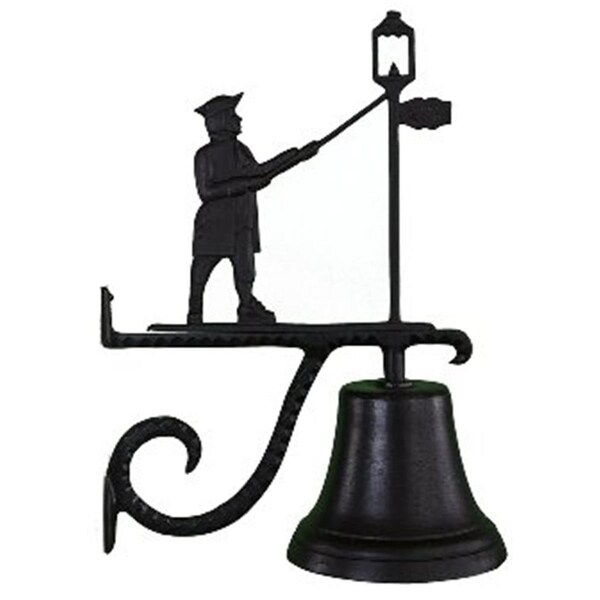 Swivel Cast Bell With Satin Black Lamplighter Ornament - SW913590