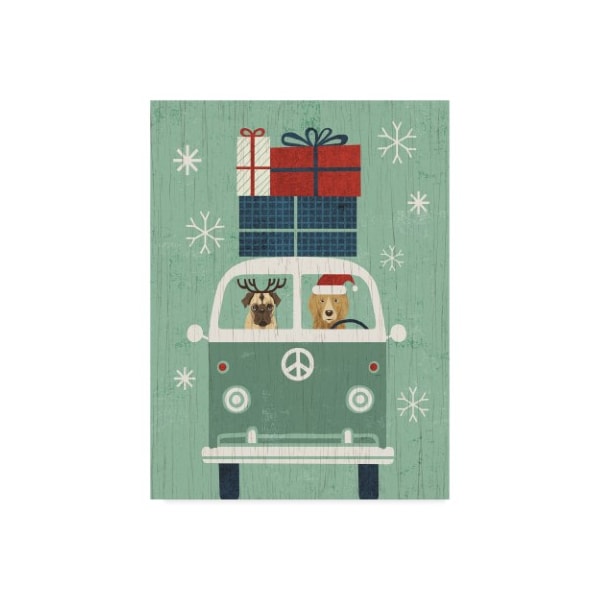 Trademark Fine Art Michael Mullan 'Holiday On Wheels Xii' Canvas Art, 18x24 - WAP08644-C1824GG