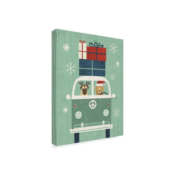 Trademark Fine Art Michael Mullan 'Holiday On Wheels Xii' Canvas Art, 18x24 - WAP08644-C1824GG