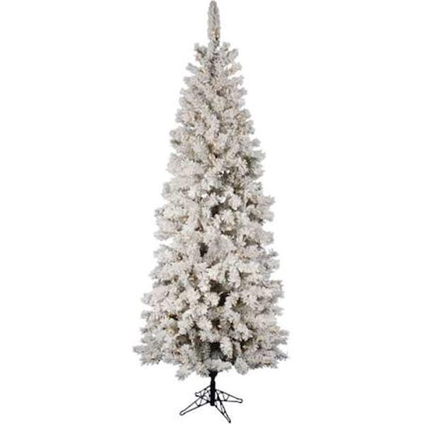 Vickerman 6.5 ft. x 39 in. Flocked Kiana Christmas Tree with 350 Warm White - K173166LED