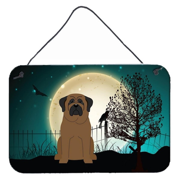 Carolines Treasures Halloween Scary Bullmastiff Wall or Door Hanging Prints - BB2274DS812