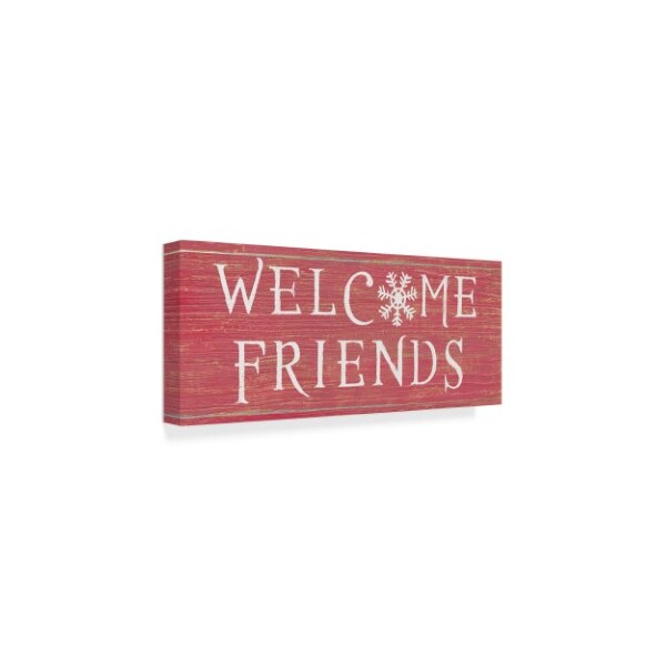 Trademark Fine Art James Wiens 'Christmas Affinity Ii Red' Canvas Art, 8x19 - WAP06529-C819GG