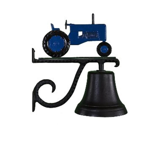 Swivel Cast Bell With Blue Tractor Ornament - SW2618359