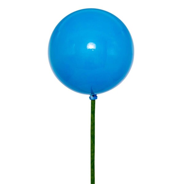 Vickerman 4 x 18 in. Pearl Ball Stick Ornament, Turquoise - 6 per Bg - N223112PV