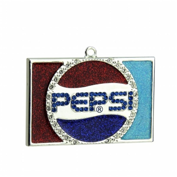 Northlight Seasonal 3 in. Decorative Silver Plated Pepsi Globe Logo Christmas Ornament with European Crystals - 31737535