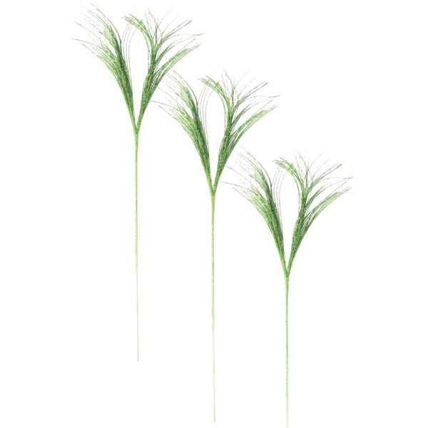 Queens Of Christmas 36 in. Glittered Branch Pick Spray for Christmas Decoration, Lime Green, 3PK - PCKA36-SPRAY-LG-3PK