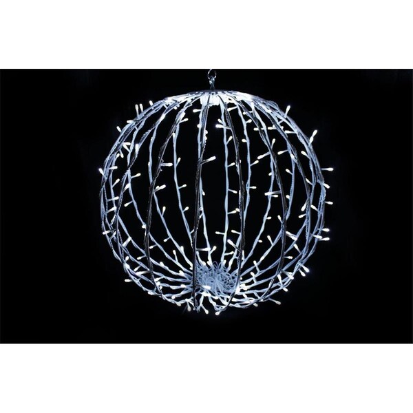 Queens Of Christmas 20 in. LED Sphere Lights, Cool White - 200 Count - S-200SPH-CW-20