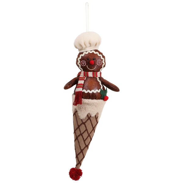 Deco4Sale 16 in. Gingerbread Creman Hanger, Boy - 45961