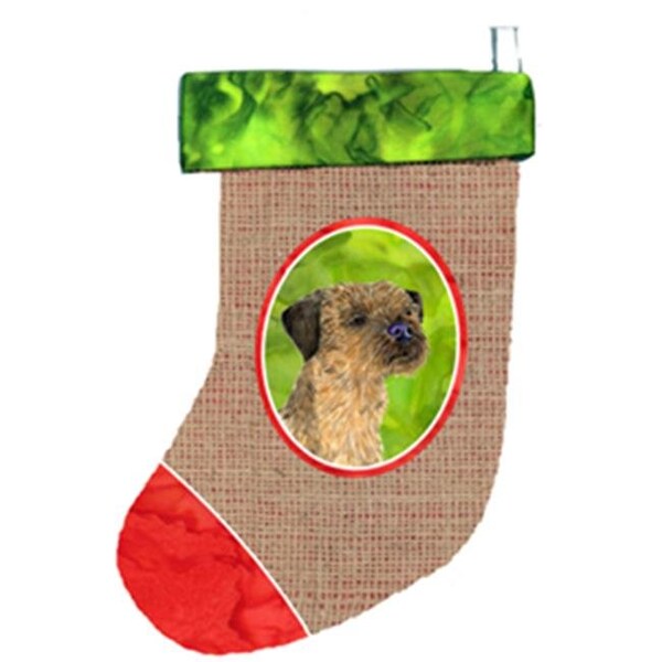 Carolines Treasures Carolines Treasures SS2078-CS Border Terrier Christmas Stocking - SS2078-CS
