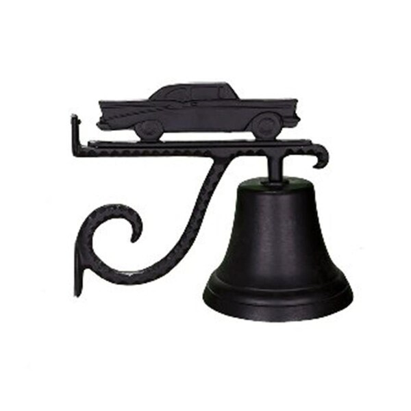 Swivel Cast Bell With Satin Black Classic Car Ornament - SW385517