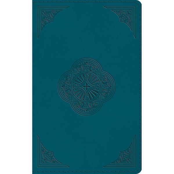Rarity ESV Thinline Bible, Deep Teal, Rotunda Design Trutone - RA2187055