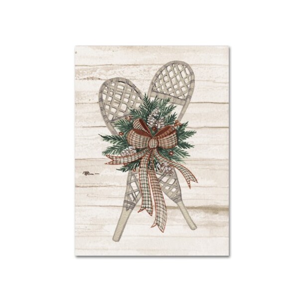 Trademark Fine Art Kathleen Parr McKenna 'Holiday Sports on Wood III Luxe' Canvas Art, 35x47 - WAP02385-C3547GG