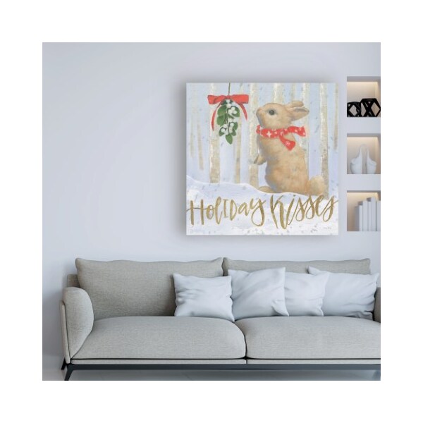 Trademark Fine Art Emily Adams 'Christmas Critters Bright IV' Canvas Art, 18x18 - WAP11589-C1818GG