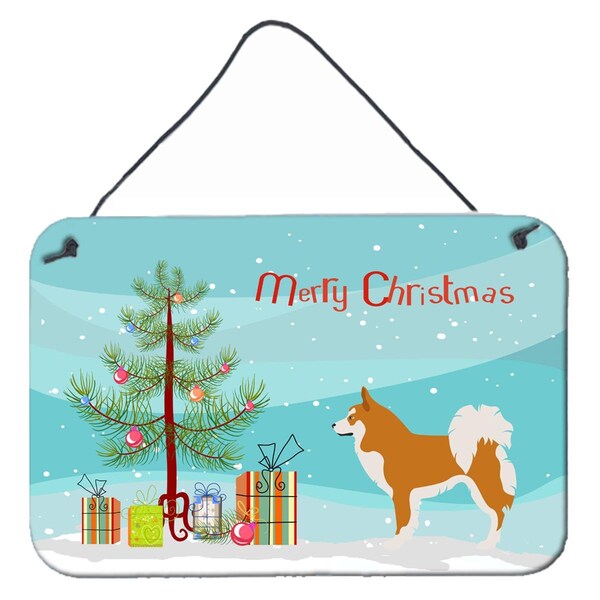 Carolines Treasures Icelandic Sheepdog Christmas Wall or Door Hanging Prints - BB8502DS812