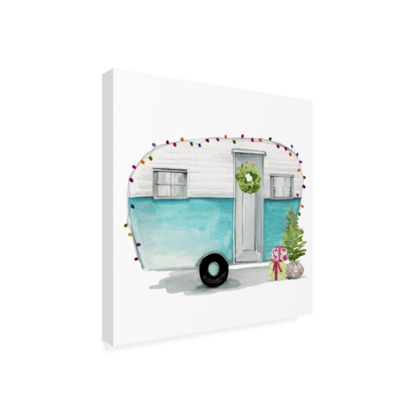 Trademark Fine Art Jennifer Paxton Parker 'Christmas Cars Ii' Canvas Art, 14x14 - WAG10047-C1414GG