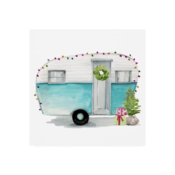 Trademark Fine Art Jennifer Paxton Parker 'Christmas Cars Ii' Canvas Art, 14x14 - WAG10047-C1414GG