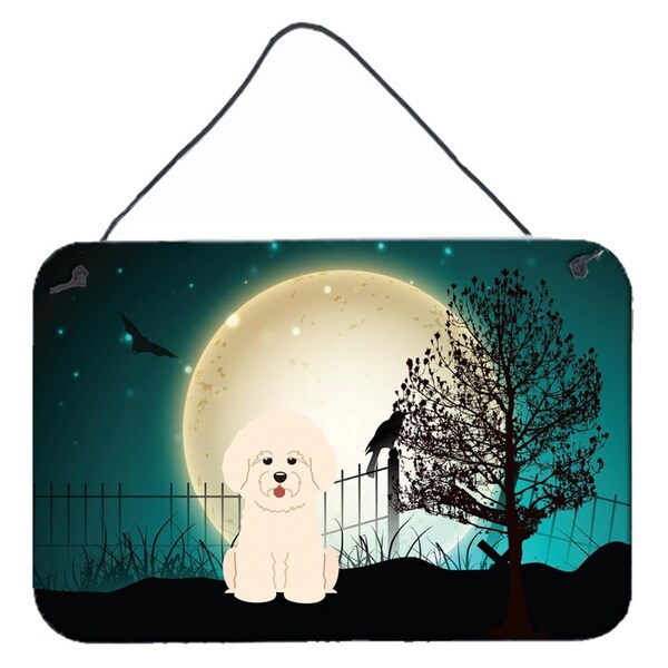Carolines Treasures Halloween Scary Bichon Frise Wall or Door Hanging Prints - BB2265DS812