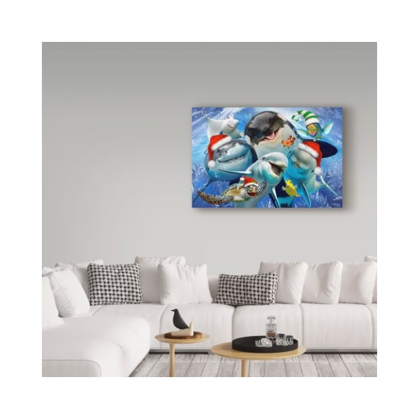 Trademark Fine Art Howard Robinson 'Christmas Fish' Canvas Art, 16x24 - ALI23994-C1624GG