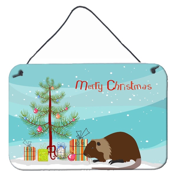 Carolines Treasures Coypu Nutria River Rat Christmas Wall or Door Hanging Prints - BB9246DS812