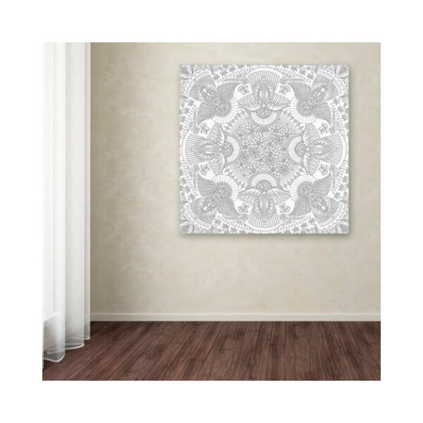 Trademark Fine Art Hello Angel 'Christmas Angels' Canvas Art, 14x14 - ALI2866-C1414GG