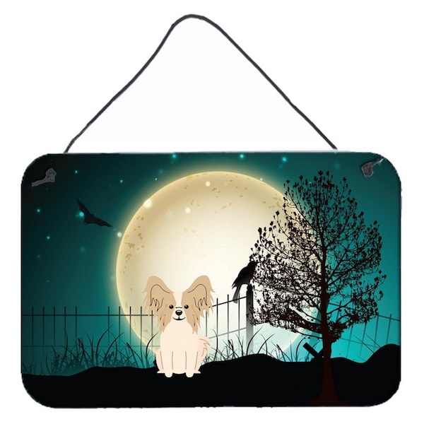 Carolines Treasures Halloween Scary Papillon Sable White Wall or Door Hanging Prints - BB2267DS812