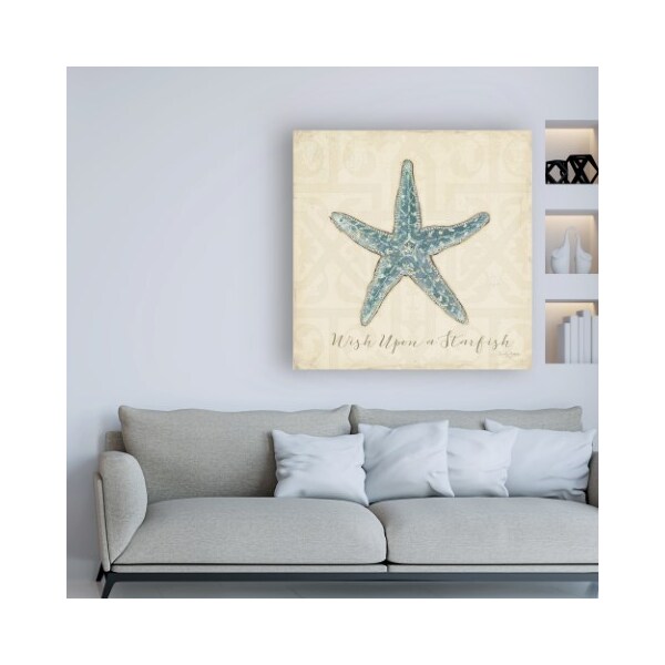 Trademark Fine Art Emily Adams 'Beach Treasures II Christmas' Canvas Art, 14x14 - WAP11446-C1414GG